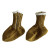 Socken mit Kontrastbund Bronze/Weiss