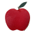 Portemonnaie Apfel Rot